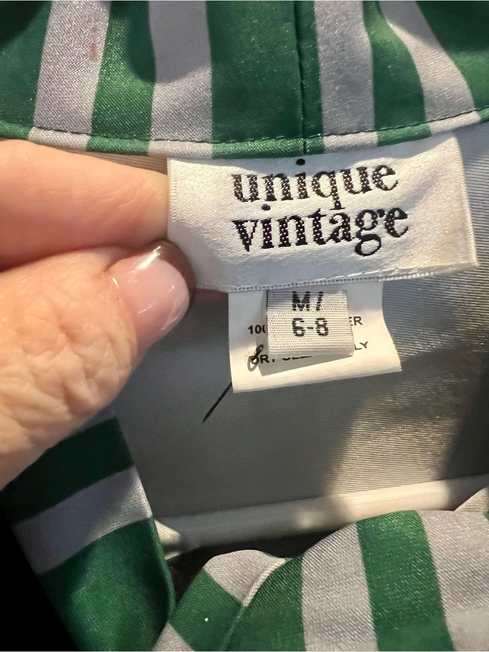 Unique Vintage Harry Potter Wands Slytherin  and White Striped Dress